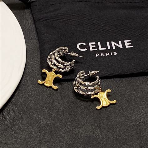 celine stud earrings|celine earrings buy online.